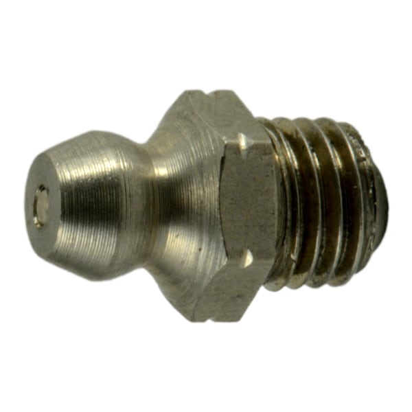 Midwest Fastener 8mm-1.0 x 10mm x 16mm A2 Stainless Steel Coarse Thread Straight Grease Fittings 6PK 37446 - main